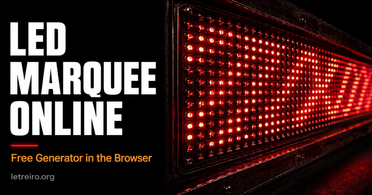 Led Sign Generator Software LED Marquee Online · Free Digital LED Sign Generator